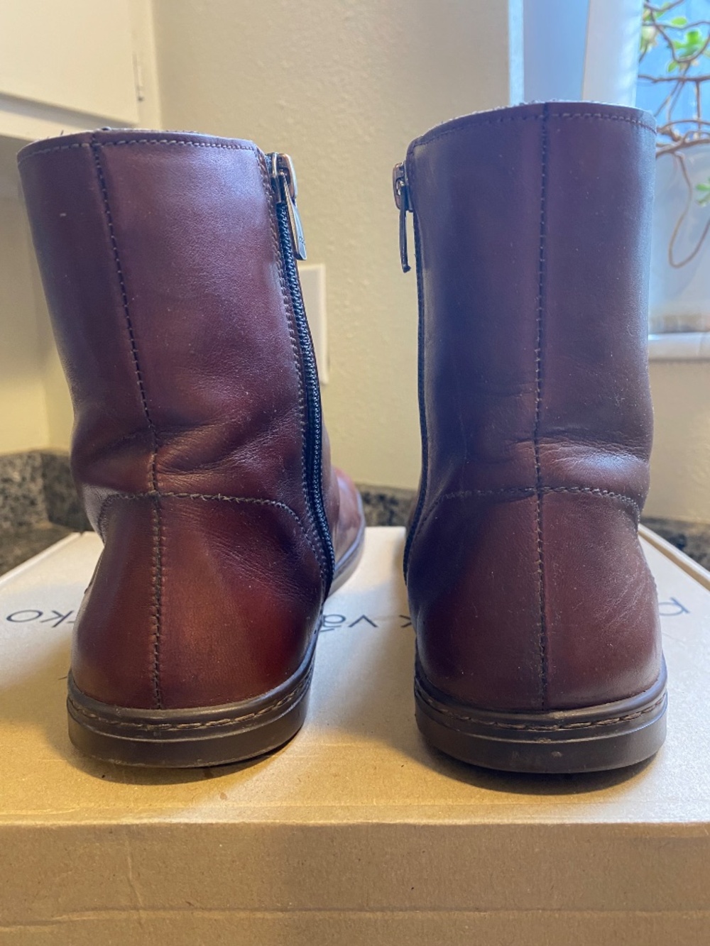 Peerko Go Cognac Women’s Barefoot Ankle Boots - Picture 8 of 10